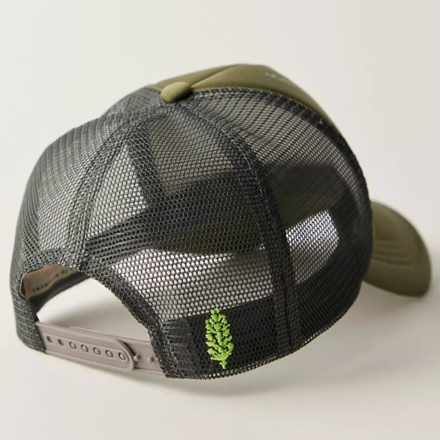 Free People Trail Runner Trucker Hat in Olive