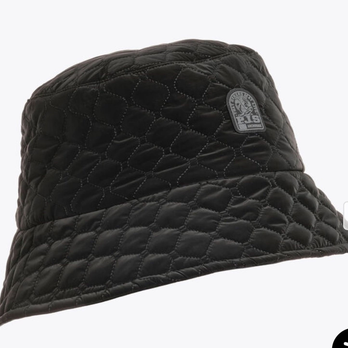 Free People x Parajumpers Quilted Puffer Bucket Hat in Black