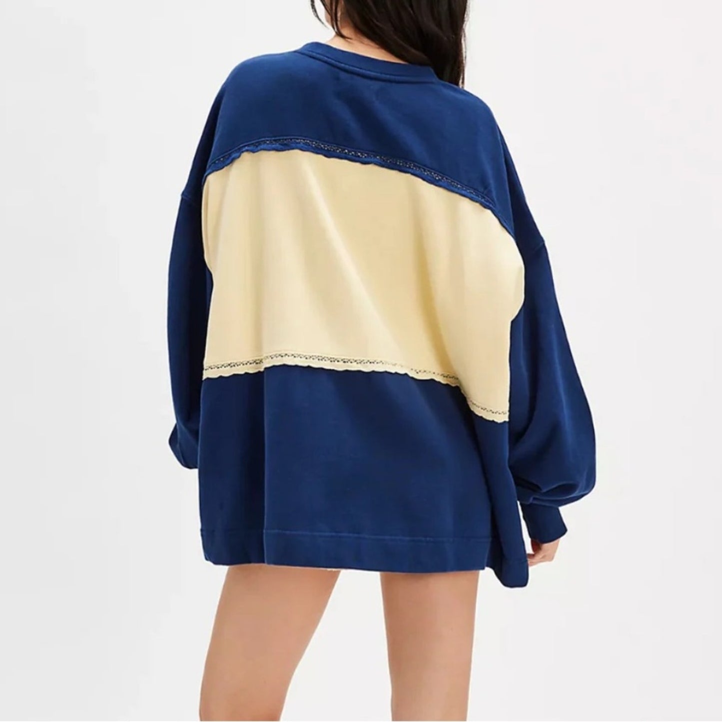 Free People Strawberry Sweatshirt in Oceana Combo