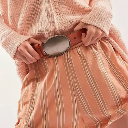 Free People Duke Concho Belt in Sunrise Pink