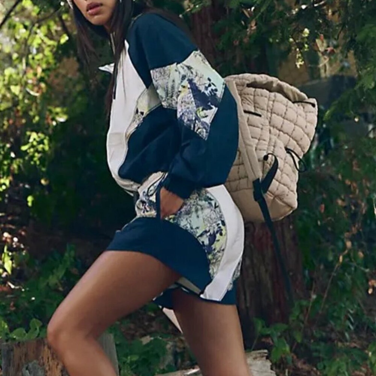 Free People Apex Set in Navy Combo