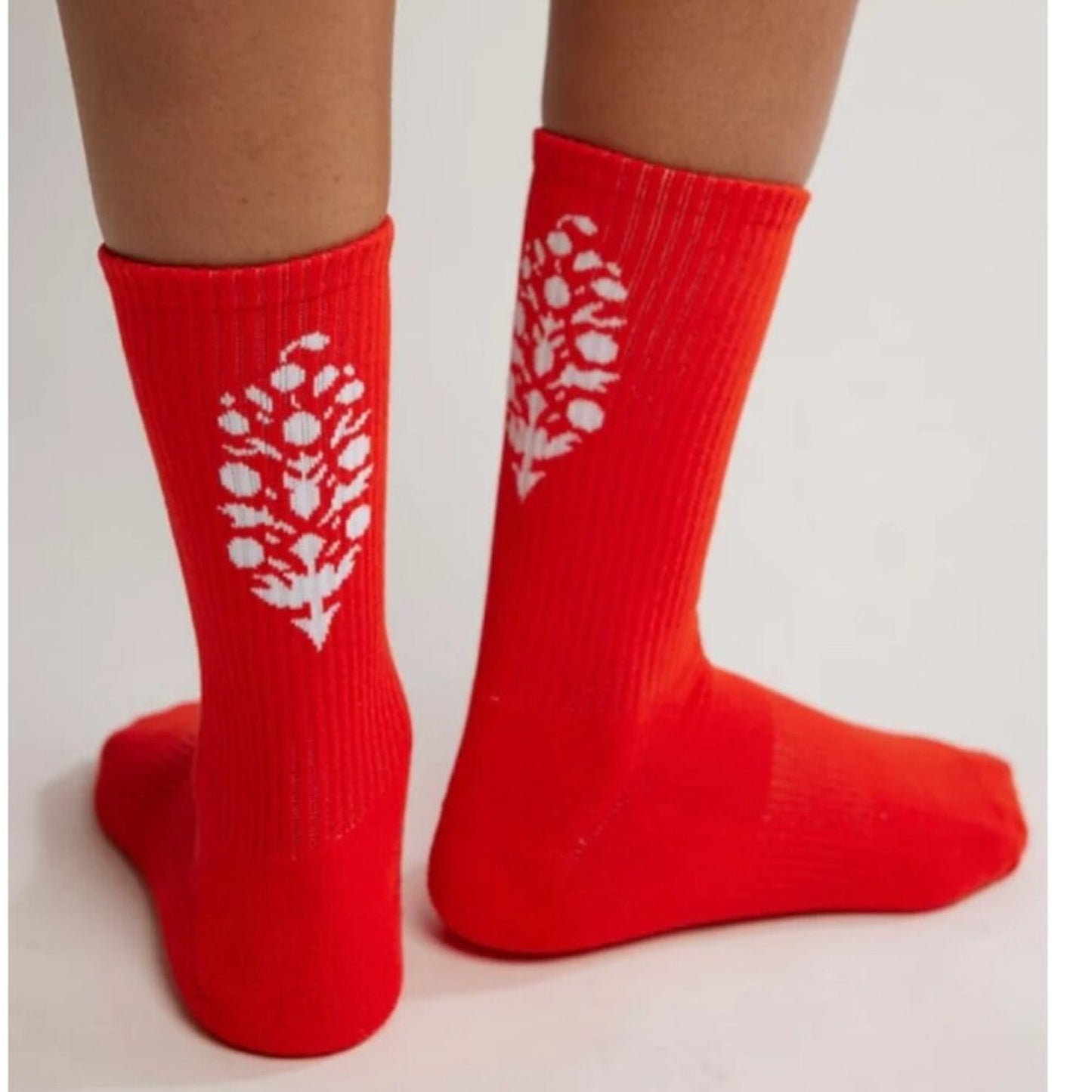 Free People Last Lap Tube Socks in Flame
