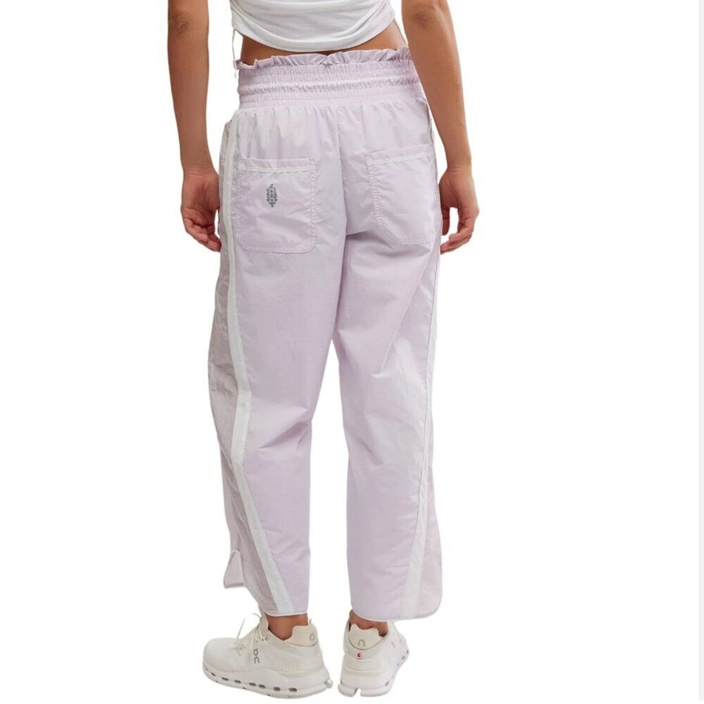 Free People Champ Is Here Pants in Rose Wash / White Combo