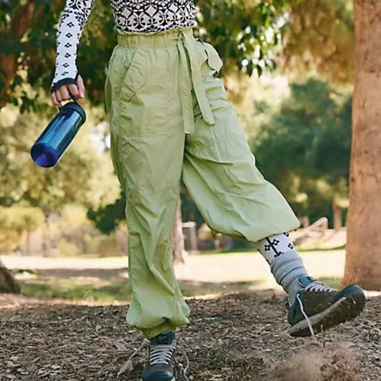 Free People Into The Woods Pants in Moss