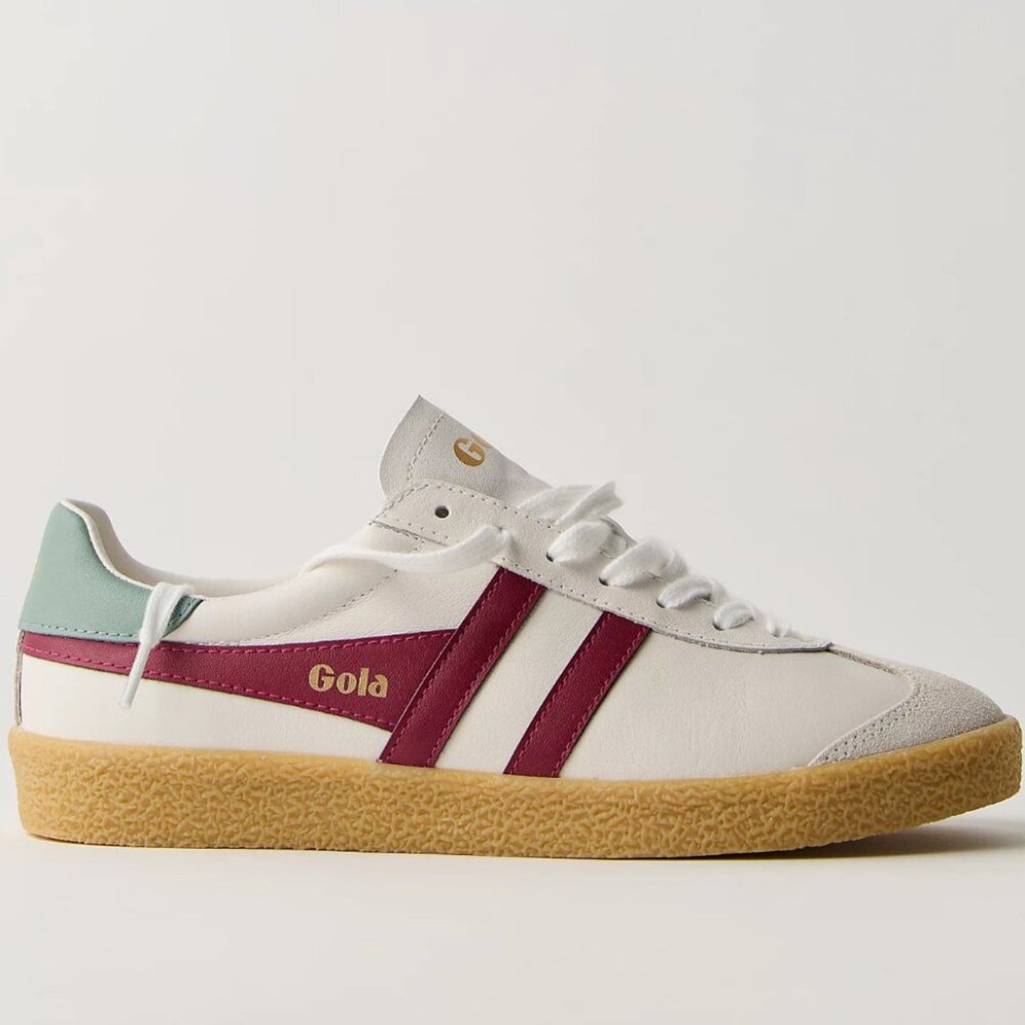 NWOT Free People x Gola Medalist Leather Sneakers in White/Red