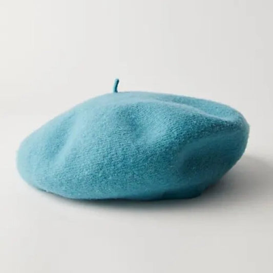 Free People Margot Slouchy Beret in Lake