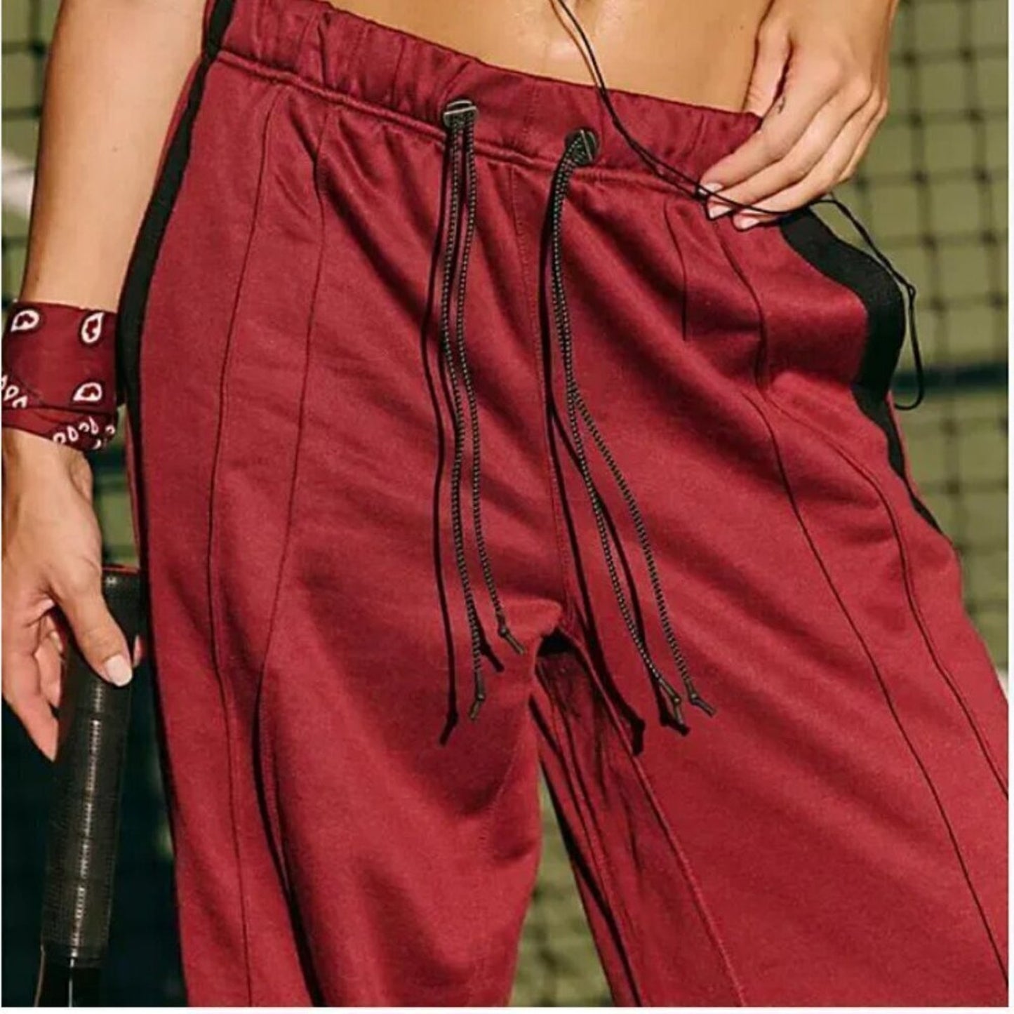 Free People Fineline Pants in Sour Cherry