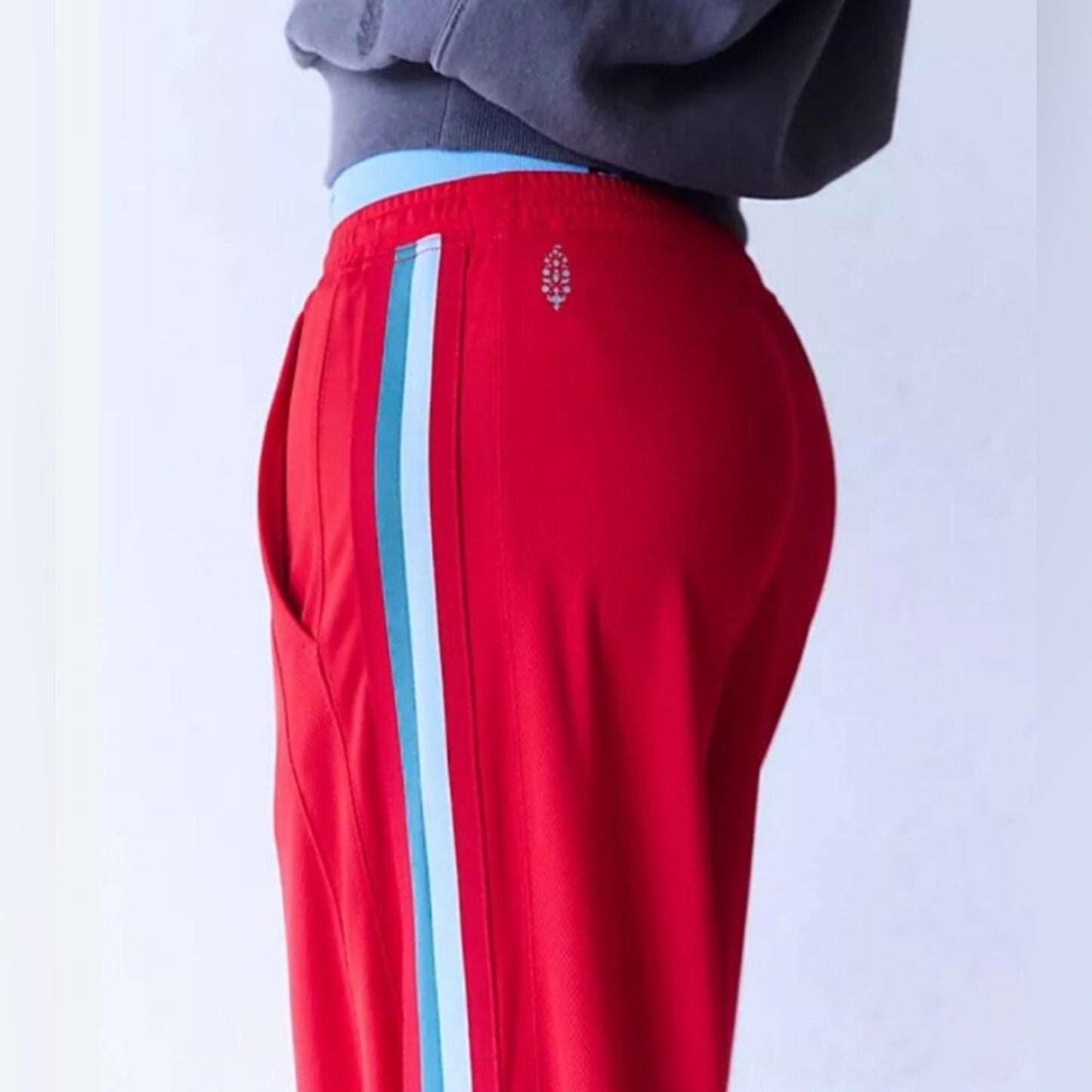 Free People One On One Mesh Pants in Winterberry