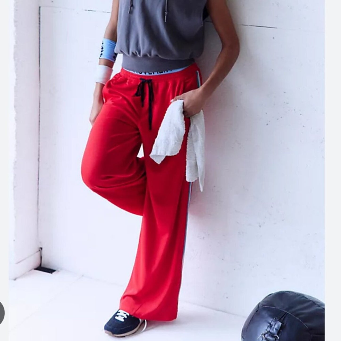 Free People One On One Mesh Pants in Winterberry