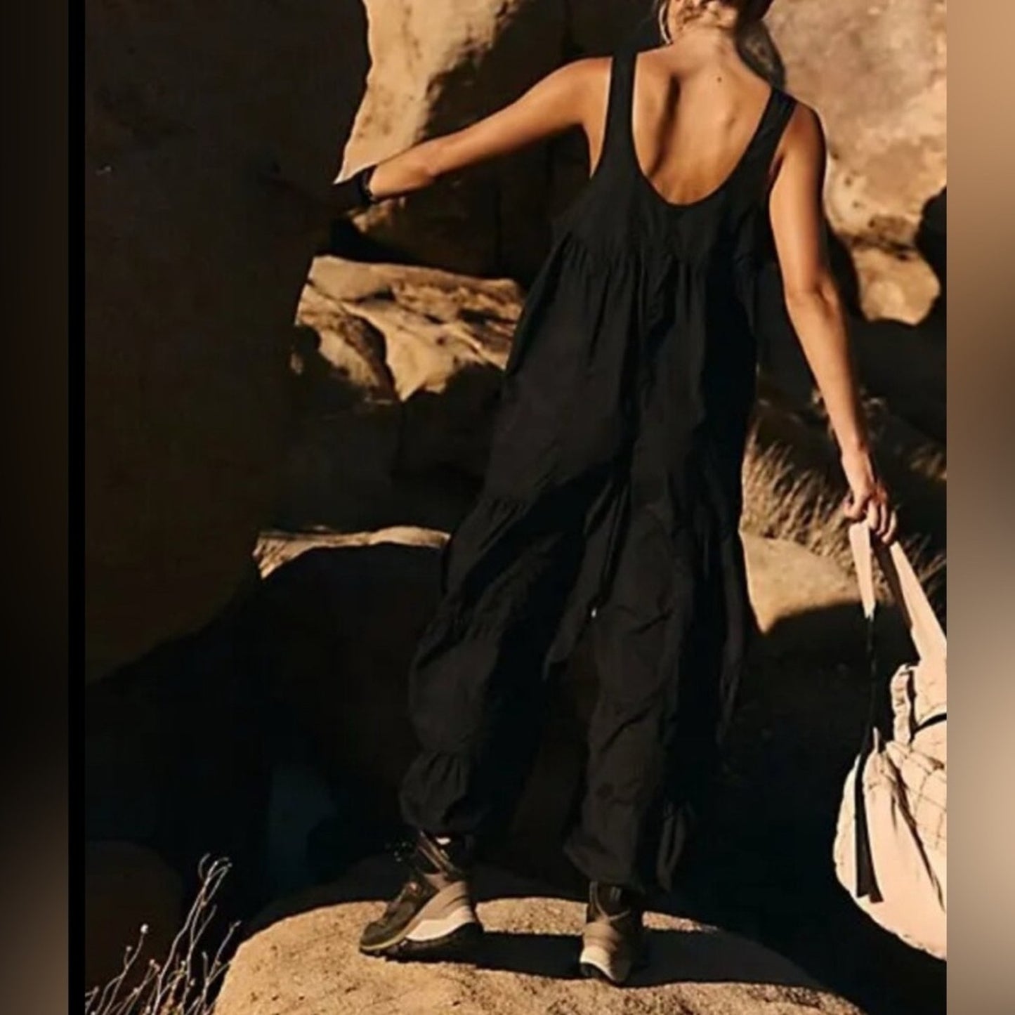 Free People Set Me Free Onesie in Black