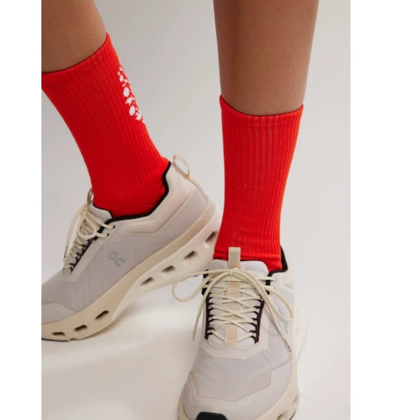 Free People Last Lap Tube Socks in Flame