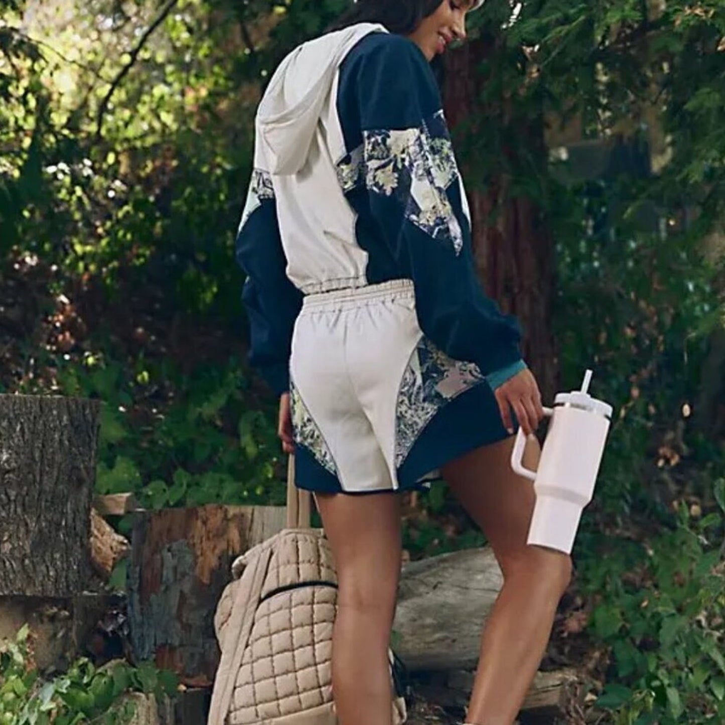 Free People Apex Set in Navy Combo