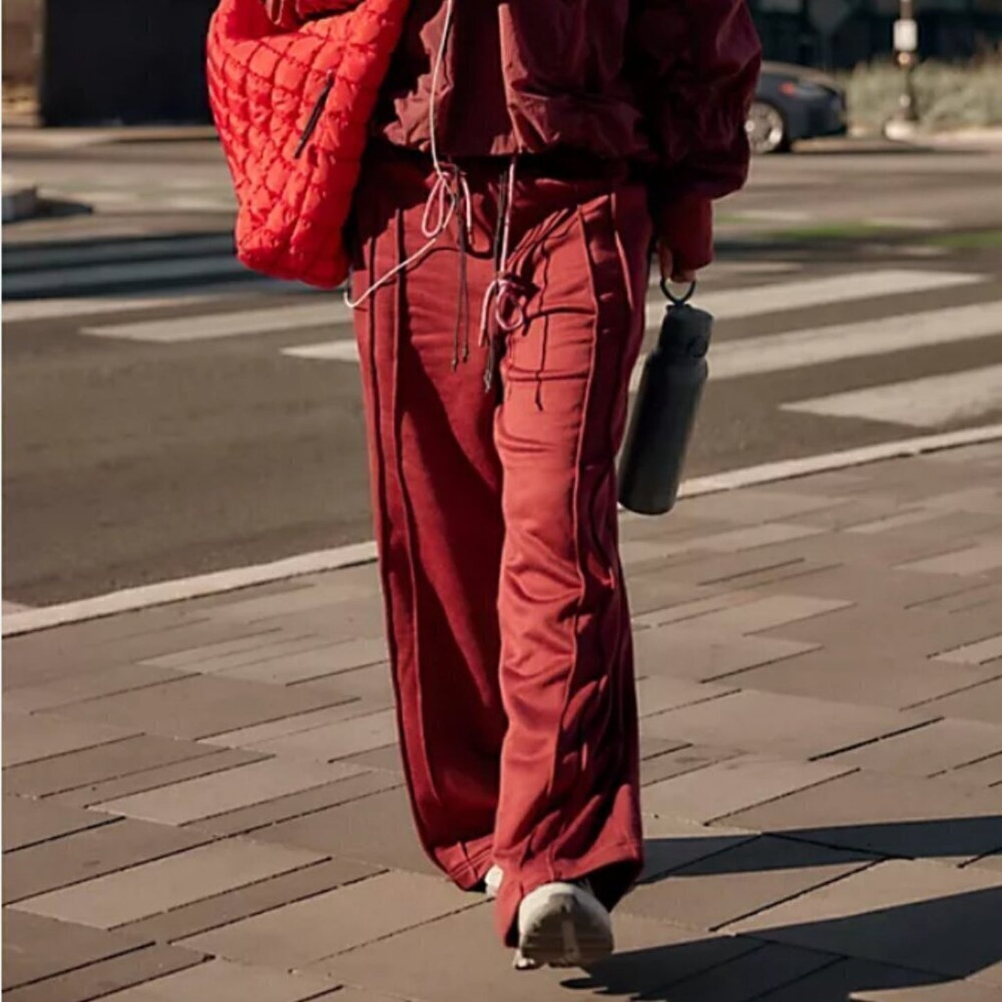 Free People Fineline Pants in Sour Cherry