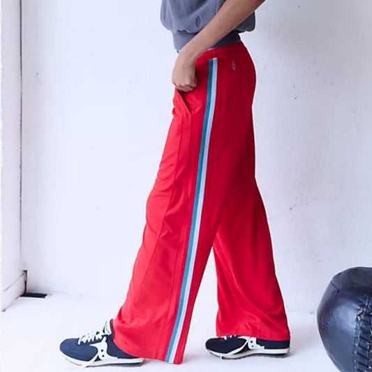 Free People One On One Mesh Pants in Winterberry