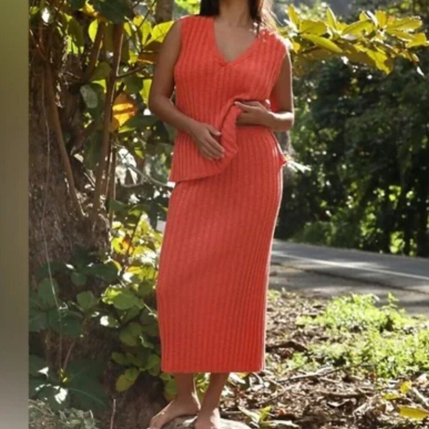 Free People Veda Sweater Set in Koi Fish