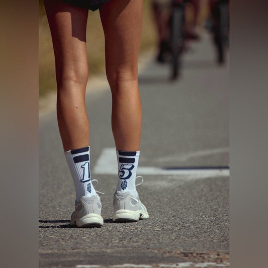 Free People Lay Up Crew in Navy/White