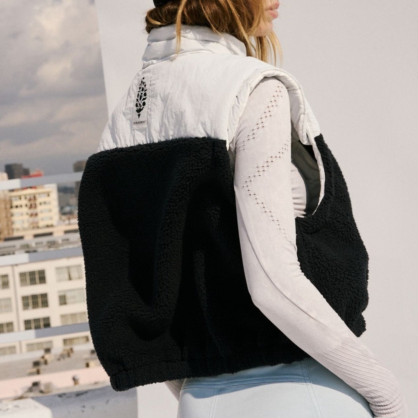 Free People Journey Ahead Vest in Black Combo