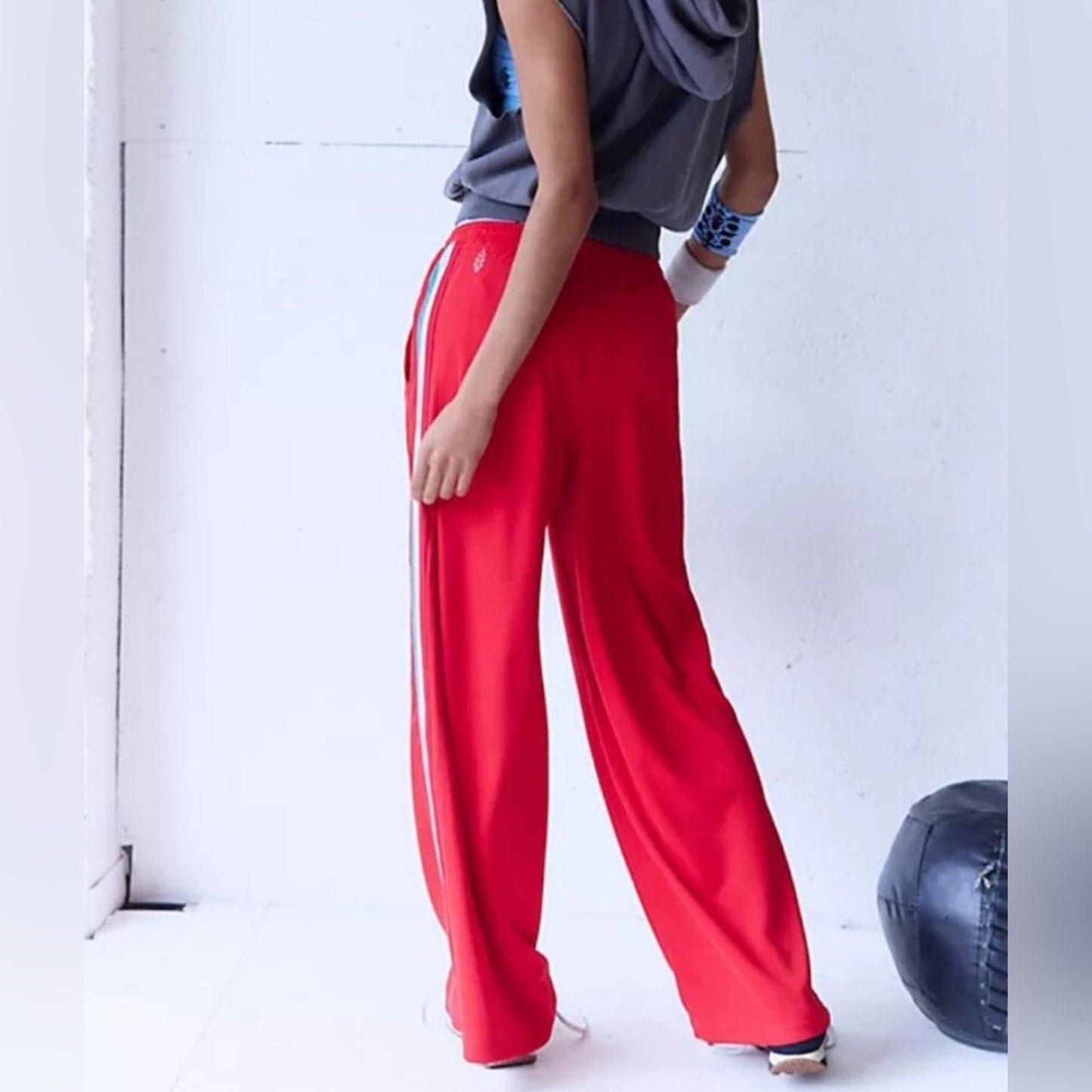 Free People One On One Mesh Pants in Winterberry