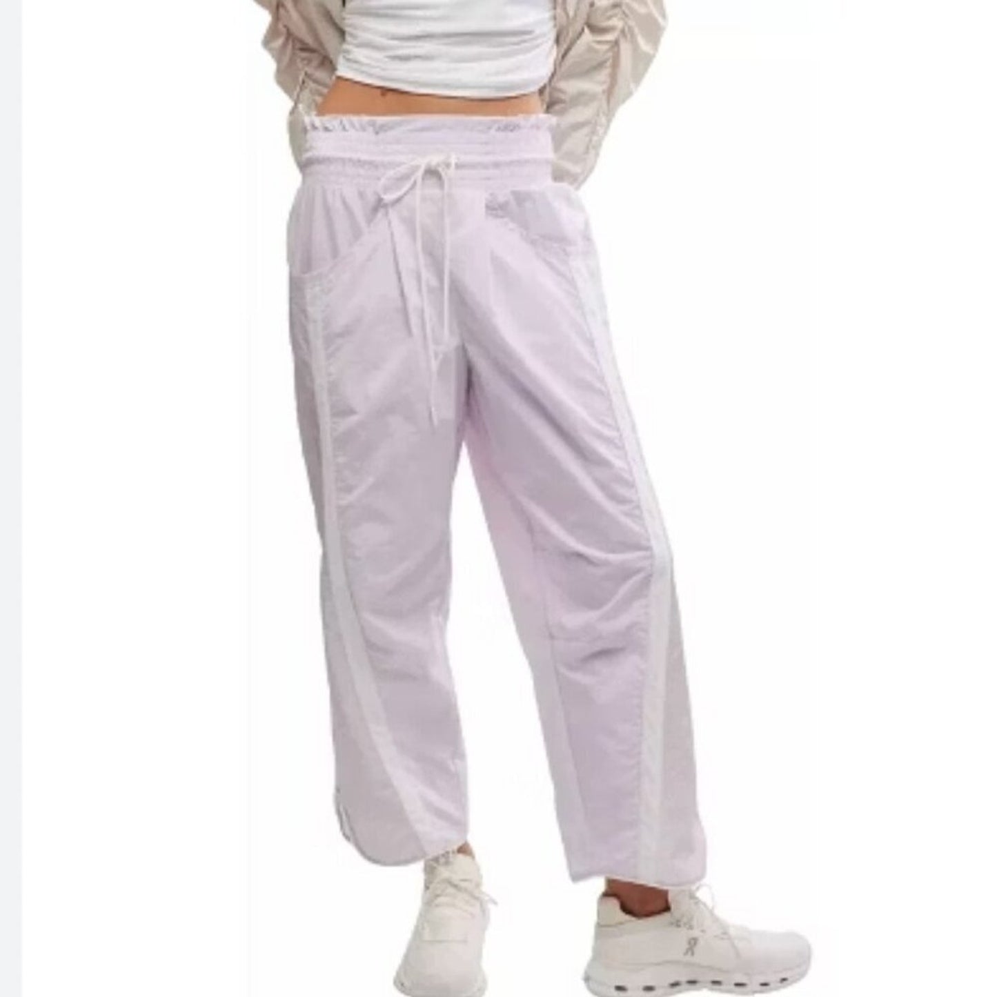 Free People Champ Is Here Pants in Rose Wash / White Combo