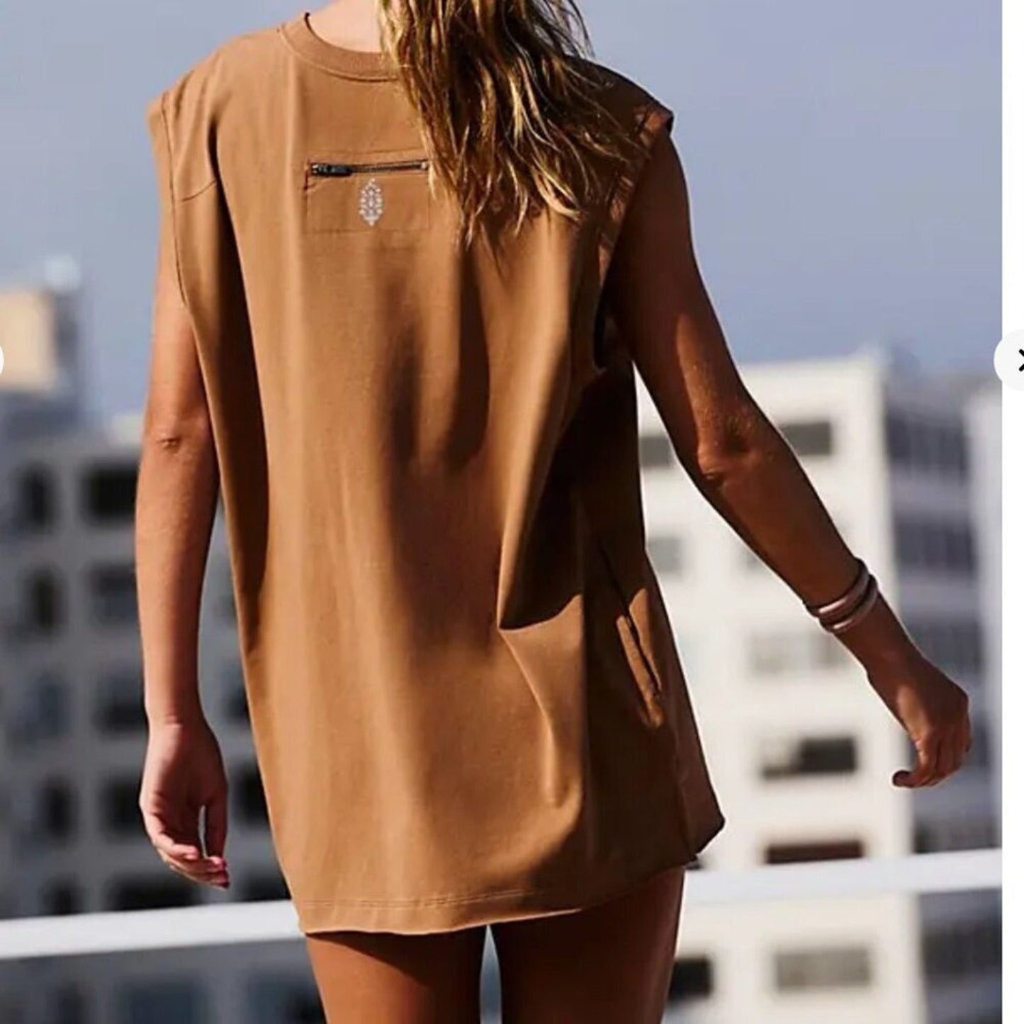 Free People Hot Shot Micro Set in Camel