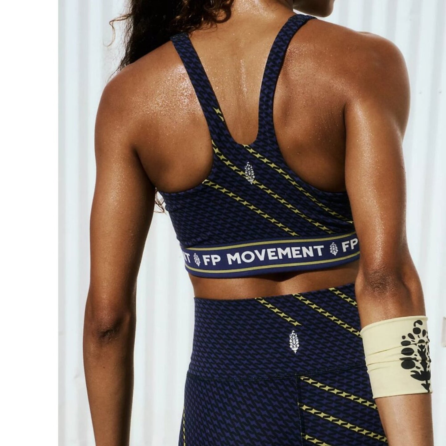 Free People Never Better  Logo Set Sports Bra & Leggings in Black …