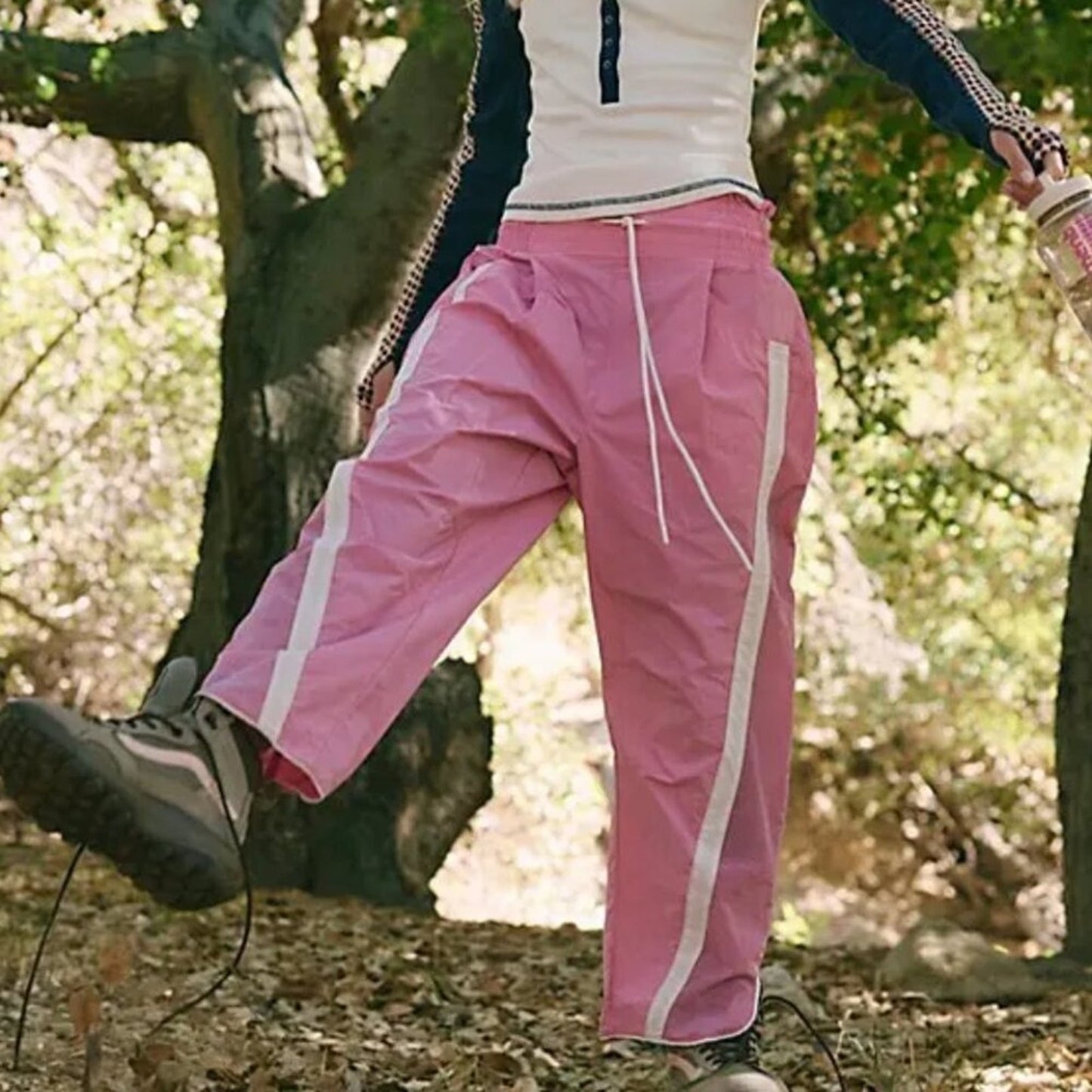 Free People Champ Is Here Pants in Soft Blush