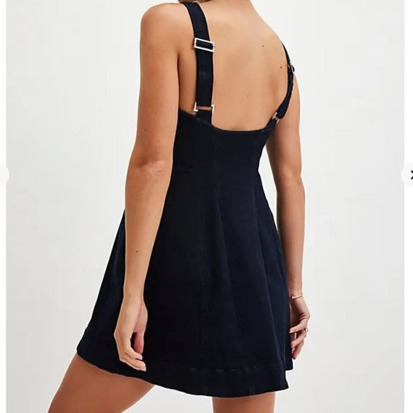 Free People Gimme More Mini Dress in Gimme More Rinse