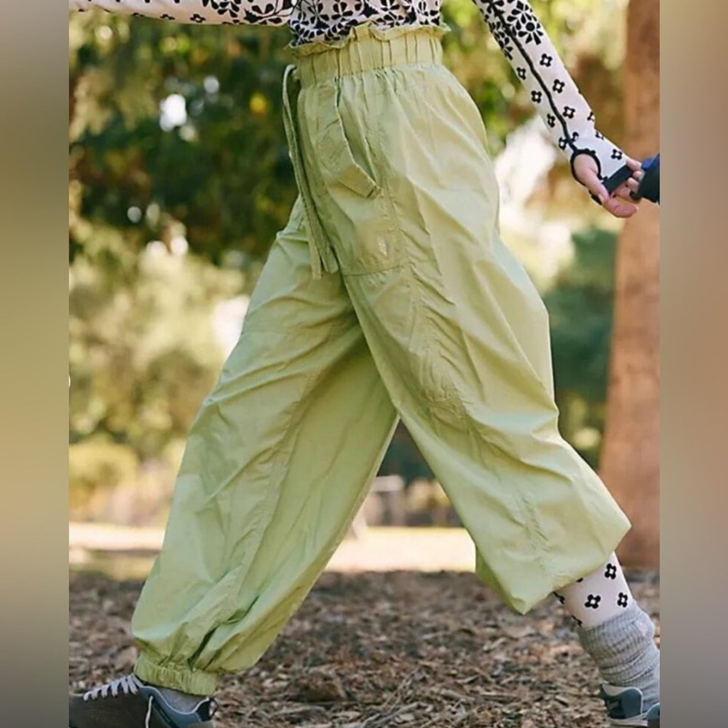 Free People Into The Woods Pants in Moss