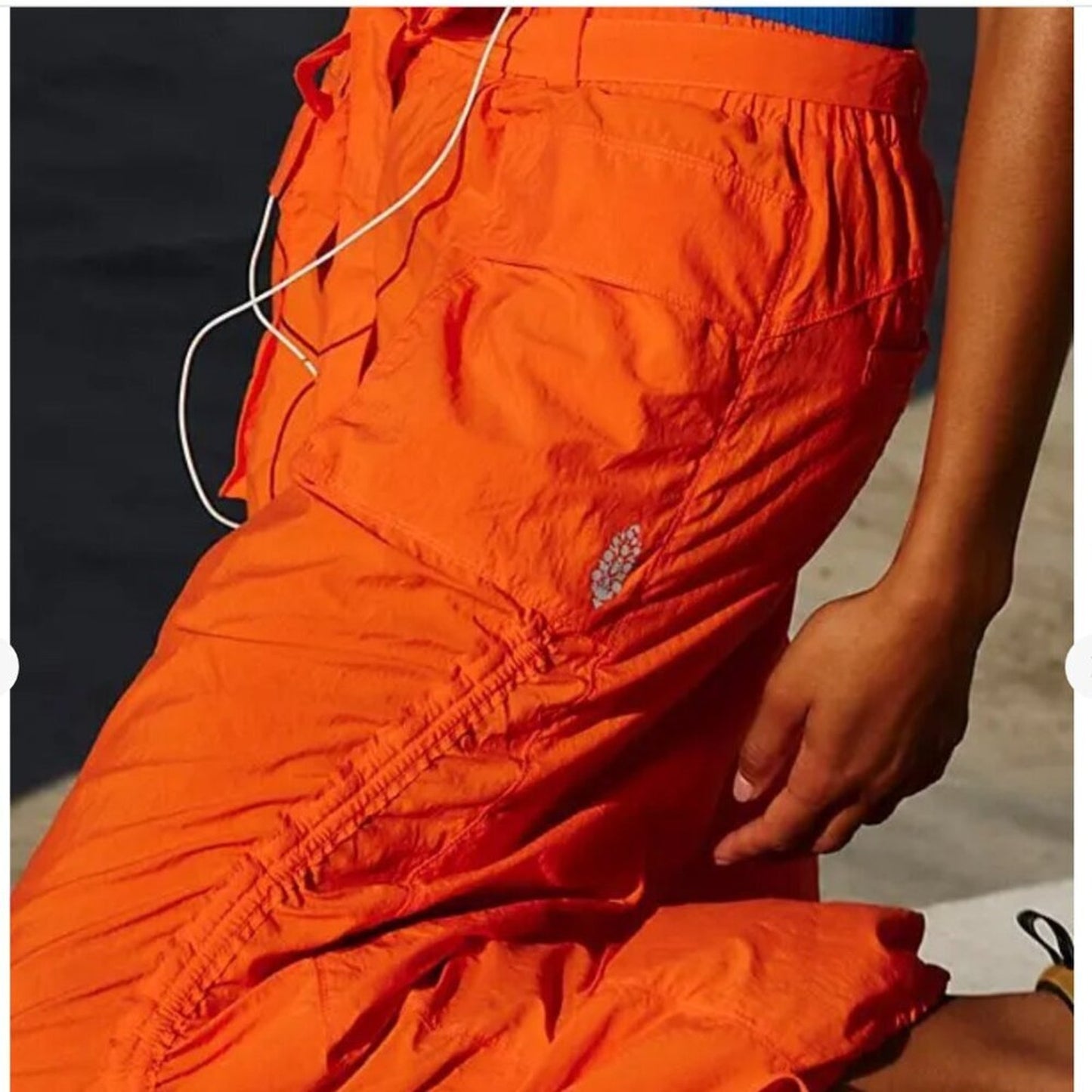 Free People In The Wildflowers Pants in Blood Orange