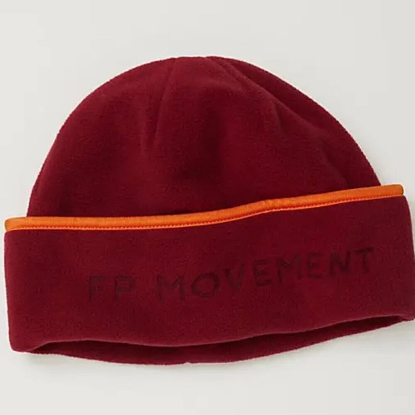Free People Flat Out Cuffed Beanie in Maroon