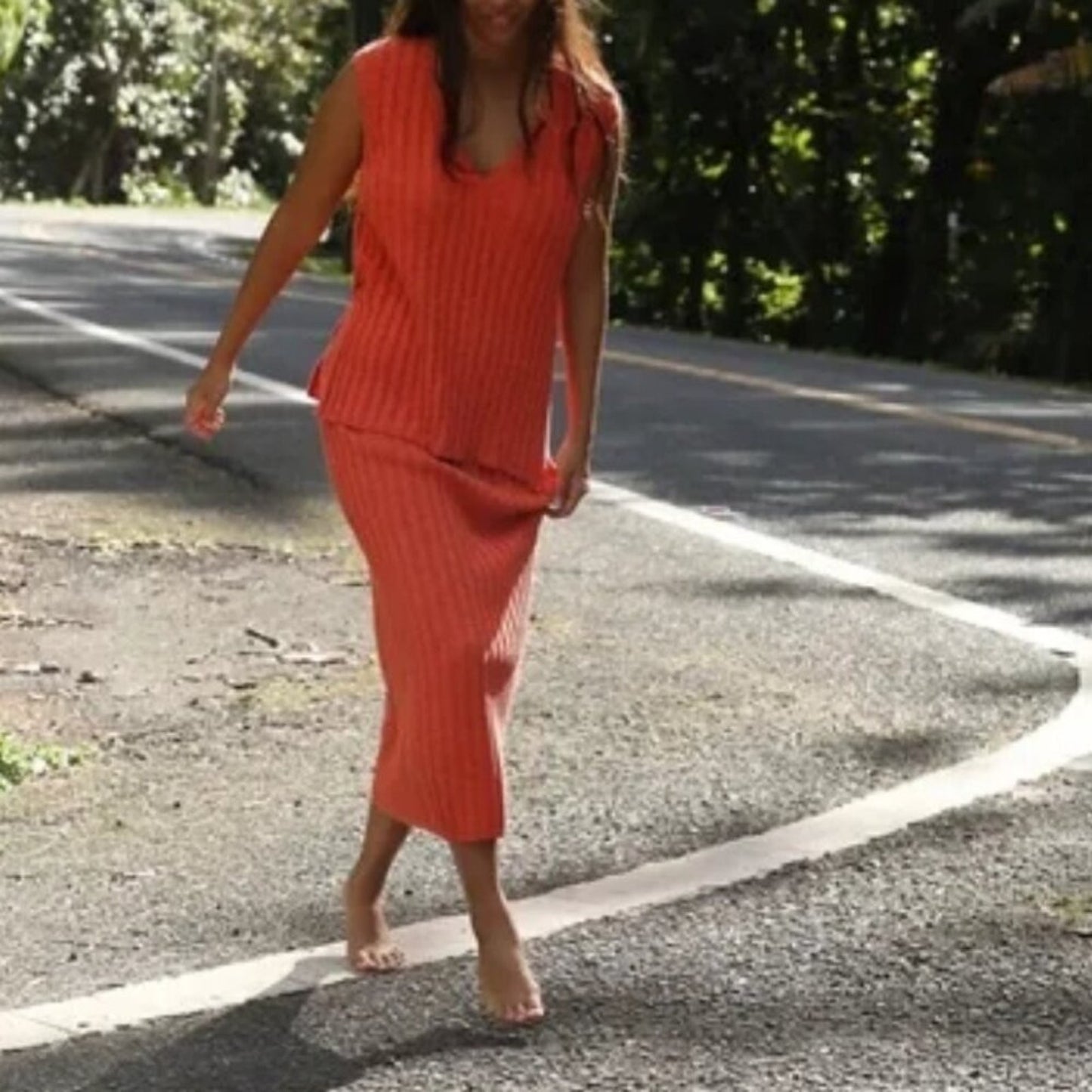 Free People Veda Sweater Set in Koi Fish