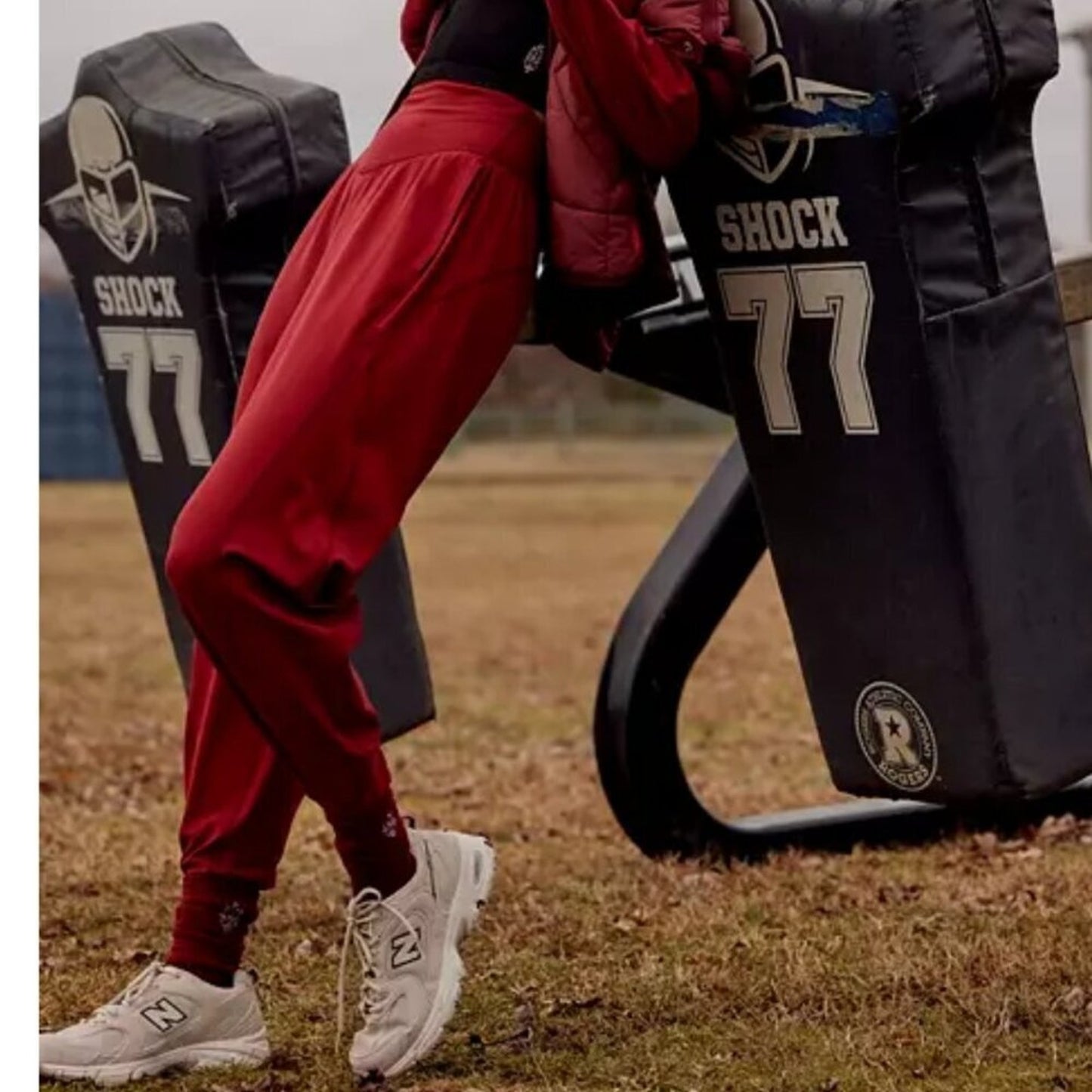 Free People Never Better Structured Sweatpants in Crimson