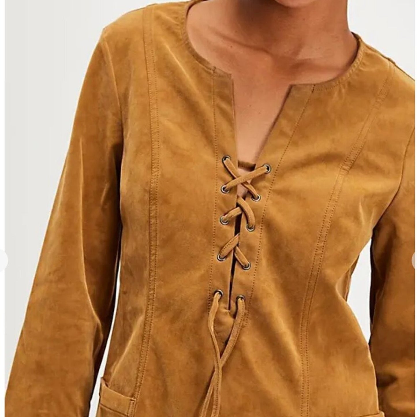Free People Bradley Faux Suede Mini Dress in Tobacco