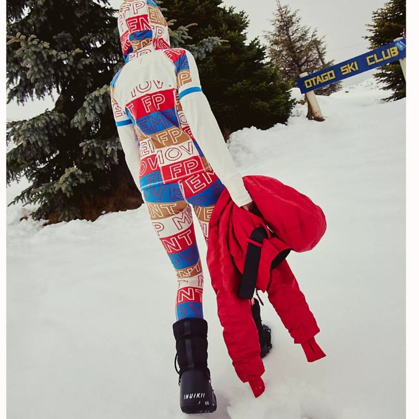 Free People Dawn To Dusk Printed Base Layer Leggings in Combo