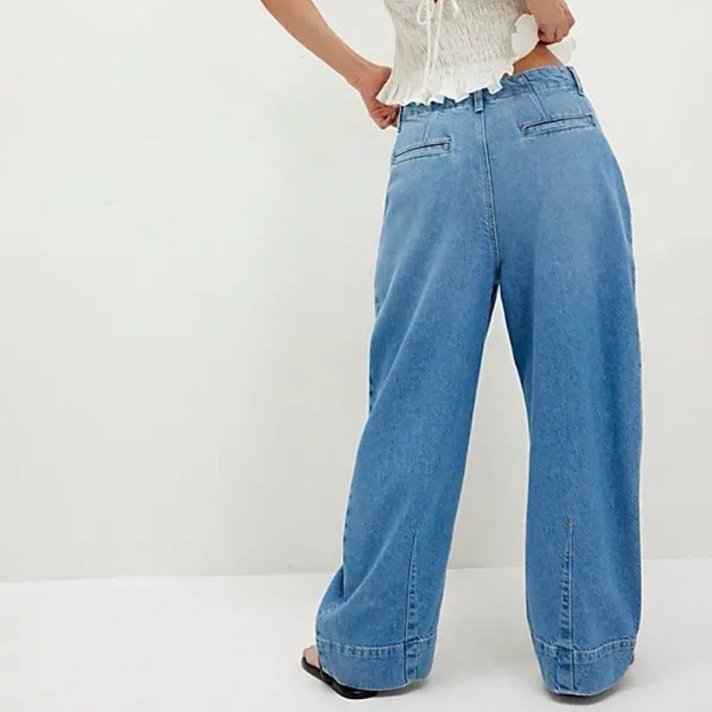 Free People CRVY New Spin Trouser in Tradewind Short