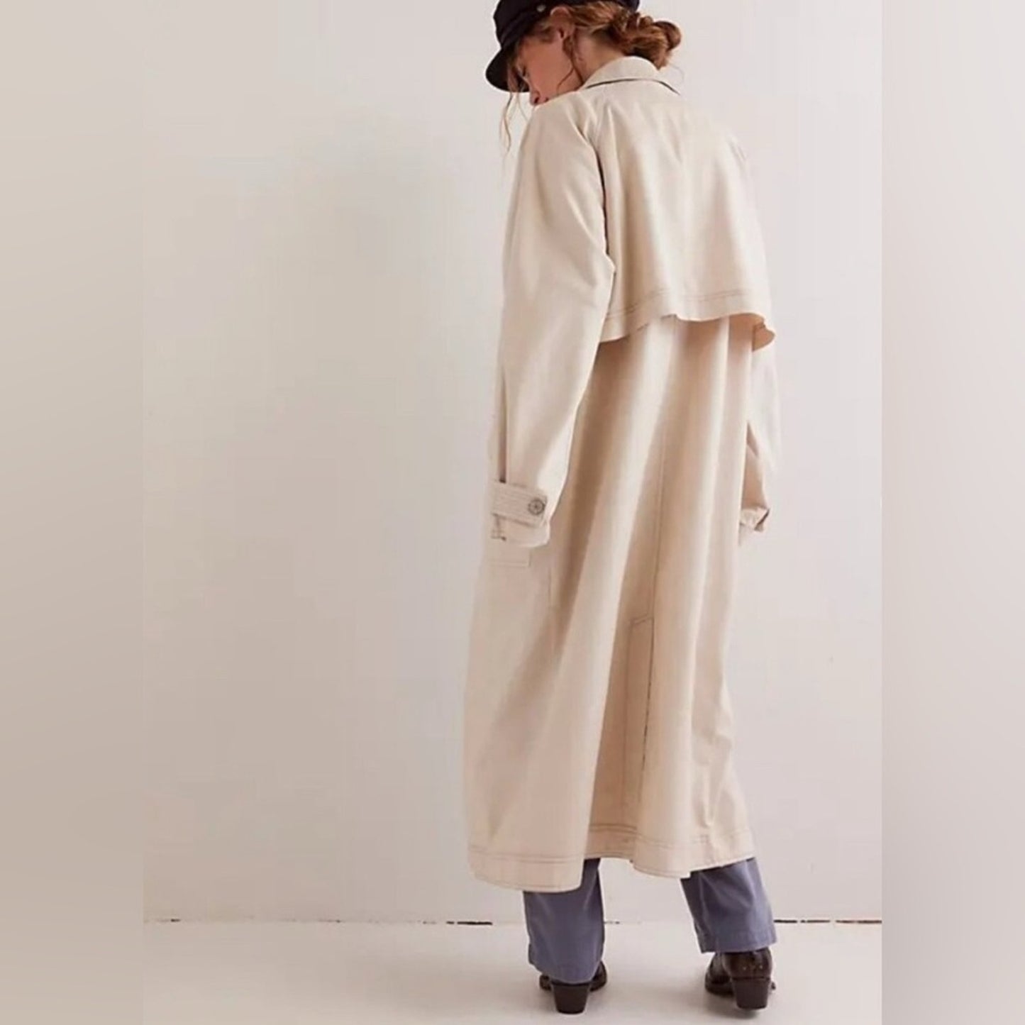 Free People Perry Military Duster in French Oak