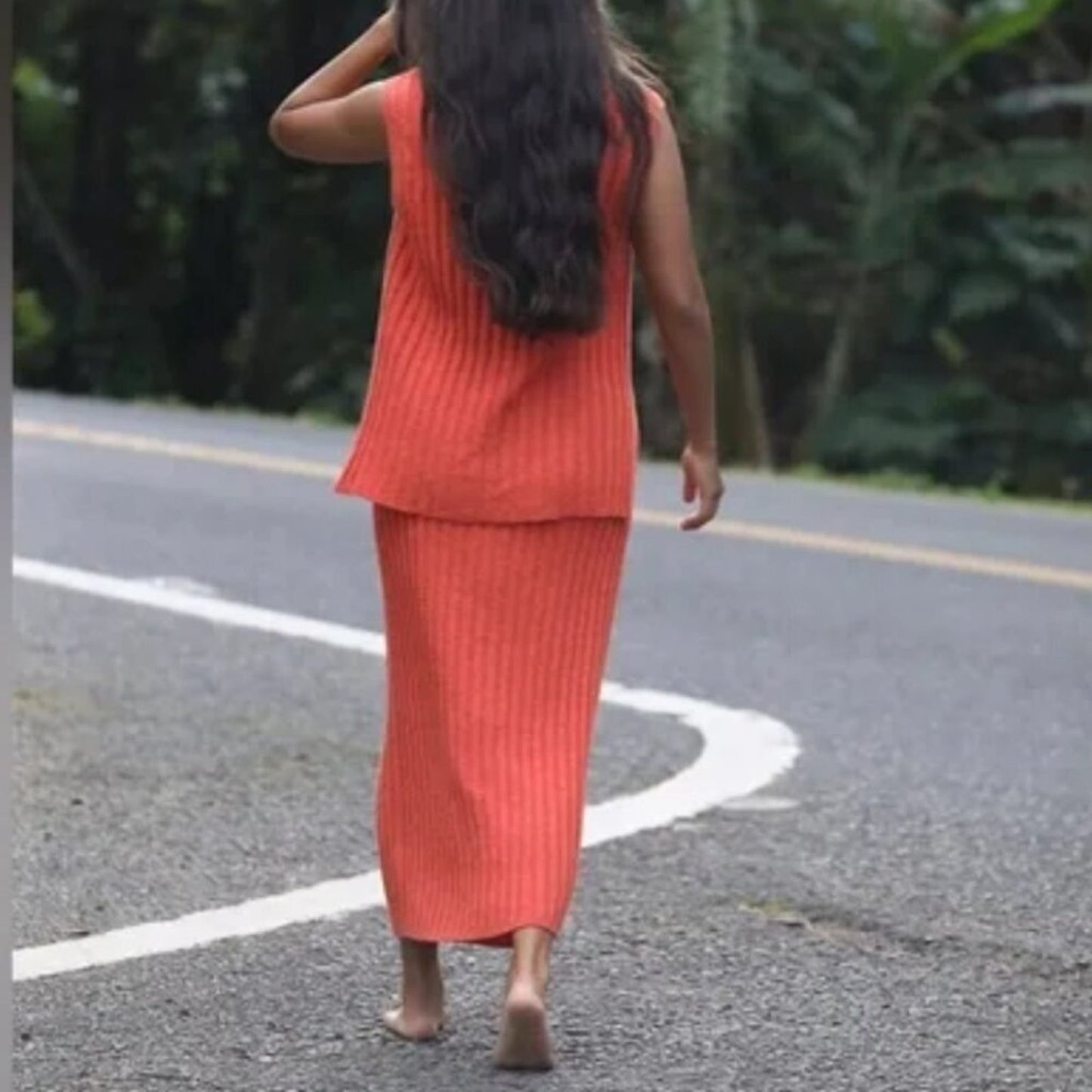 Free People Veda Sweater Set in Koi Fish