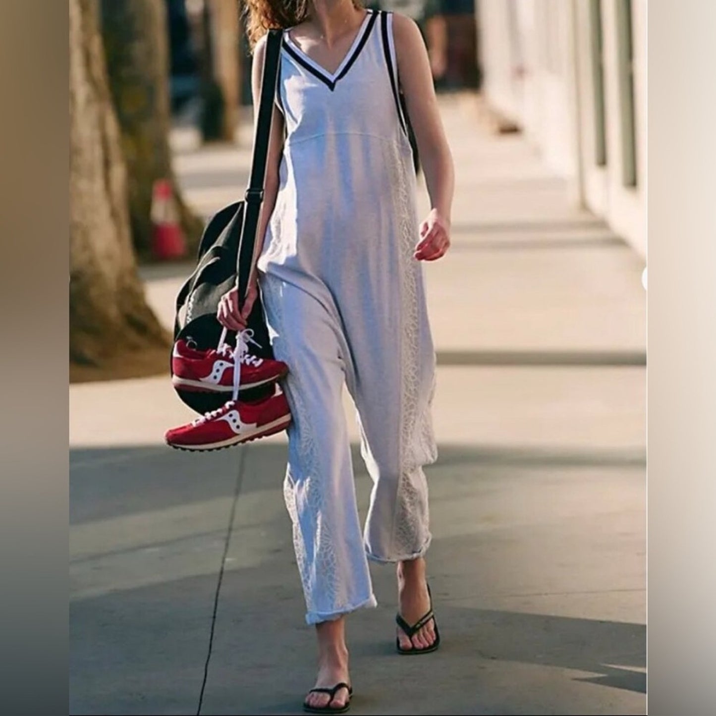 Free People Day Trip Onesie in Heather Grey