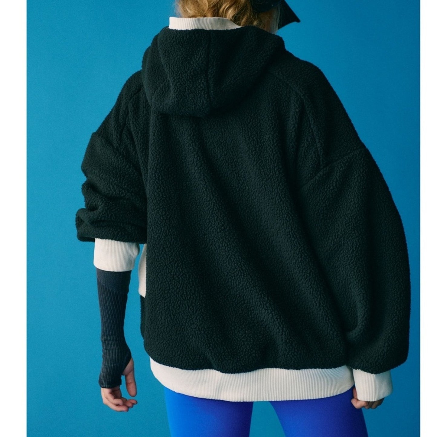 Free People Hit The Slopes Hoodie in Black Combo