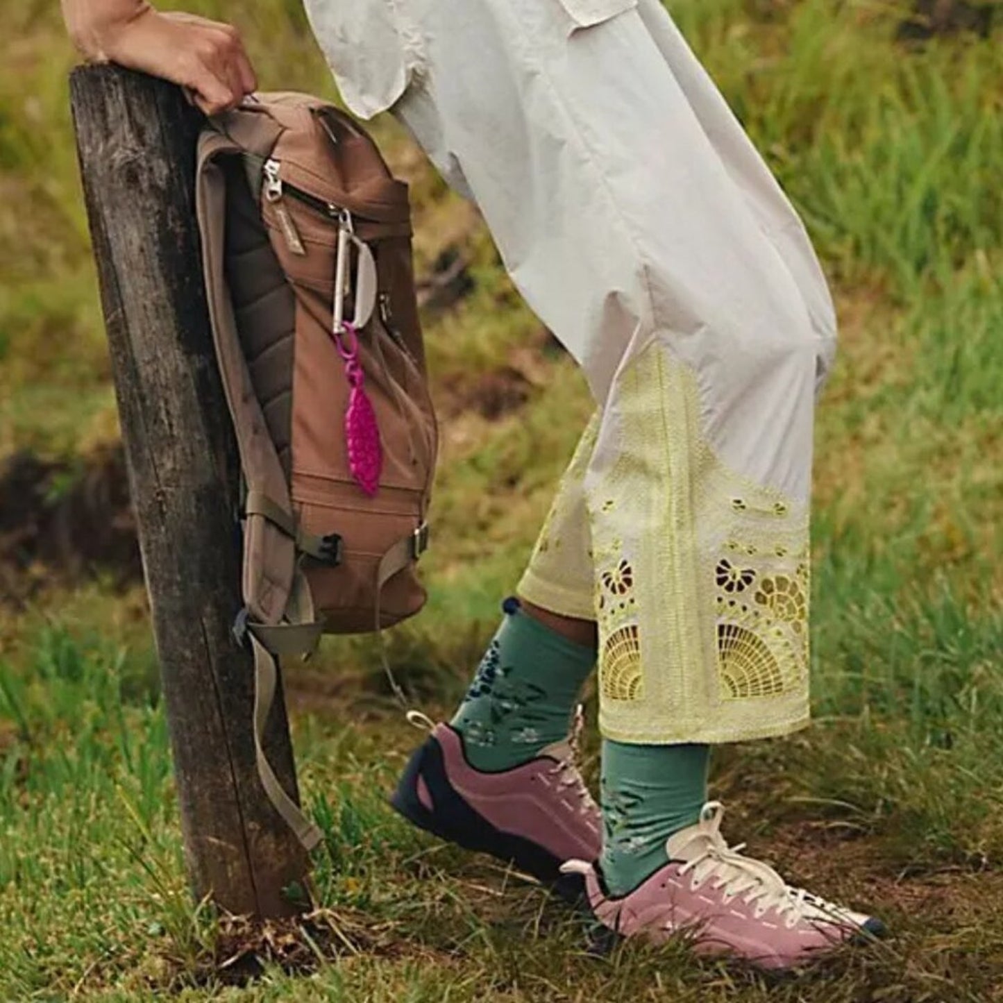 Free People Fly By Night Pants in Tofu Combo