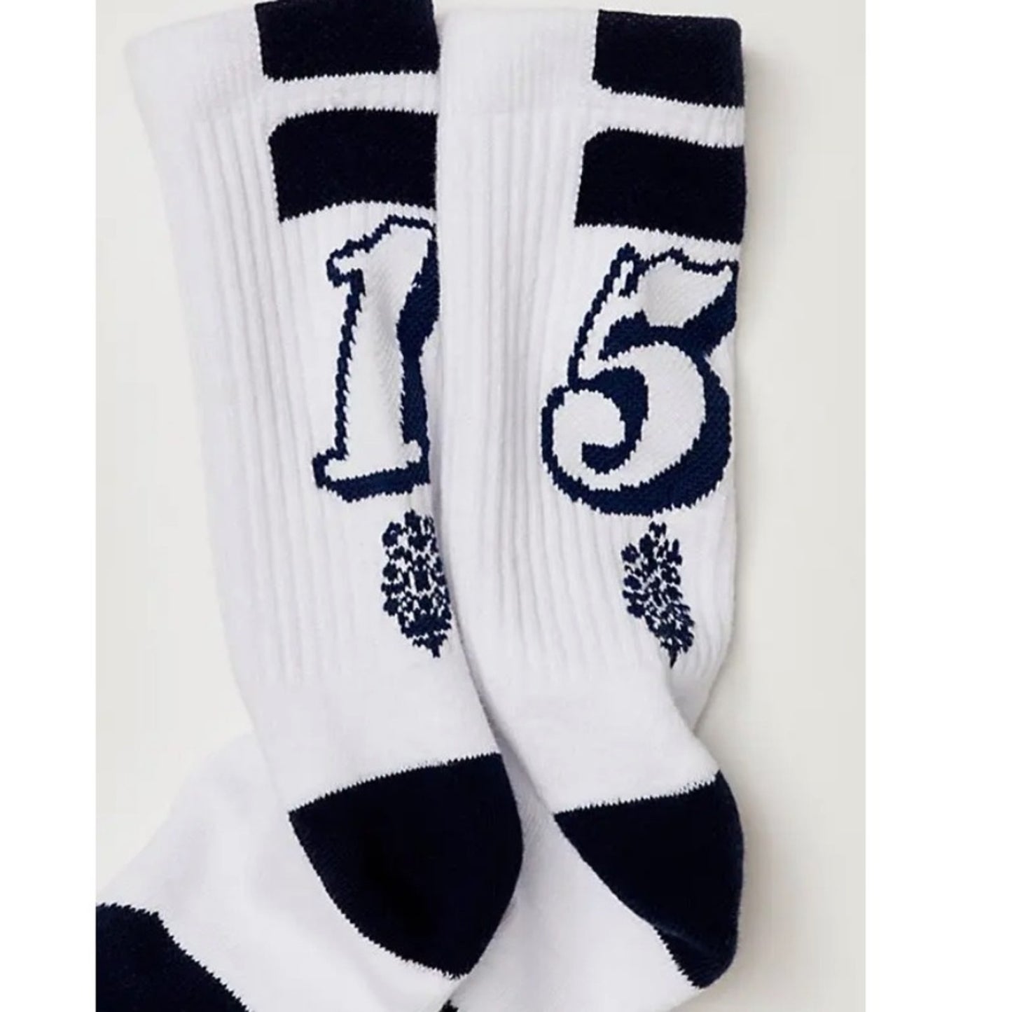 Free People Lay Up Crew in Navy/White