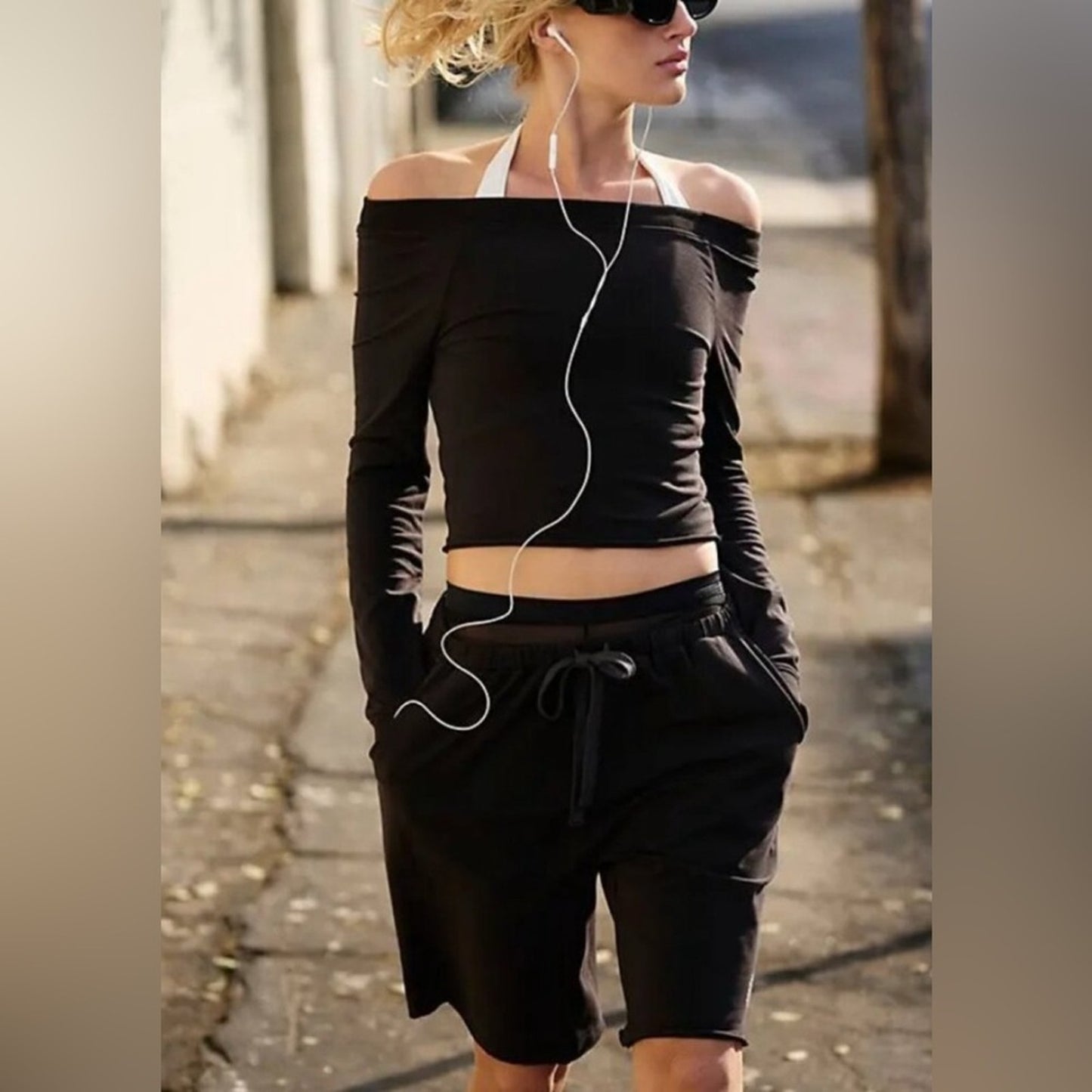 Free People Hot Shot Easy Set in Black