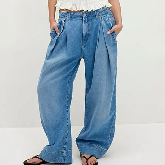 Free People CRVY New Spin Trouser in Tradewind Short