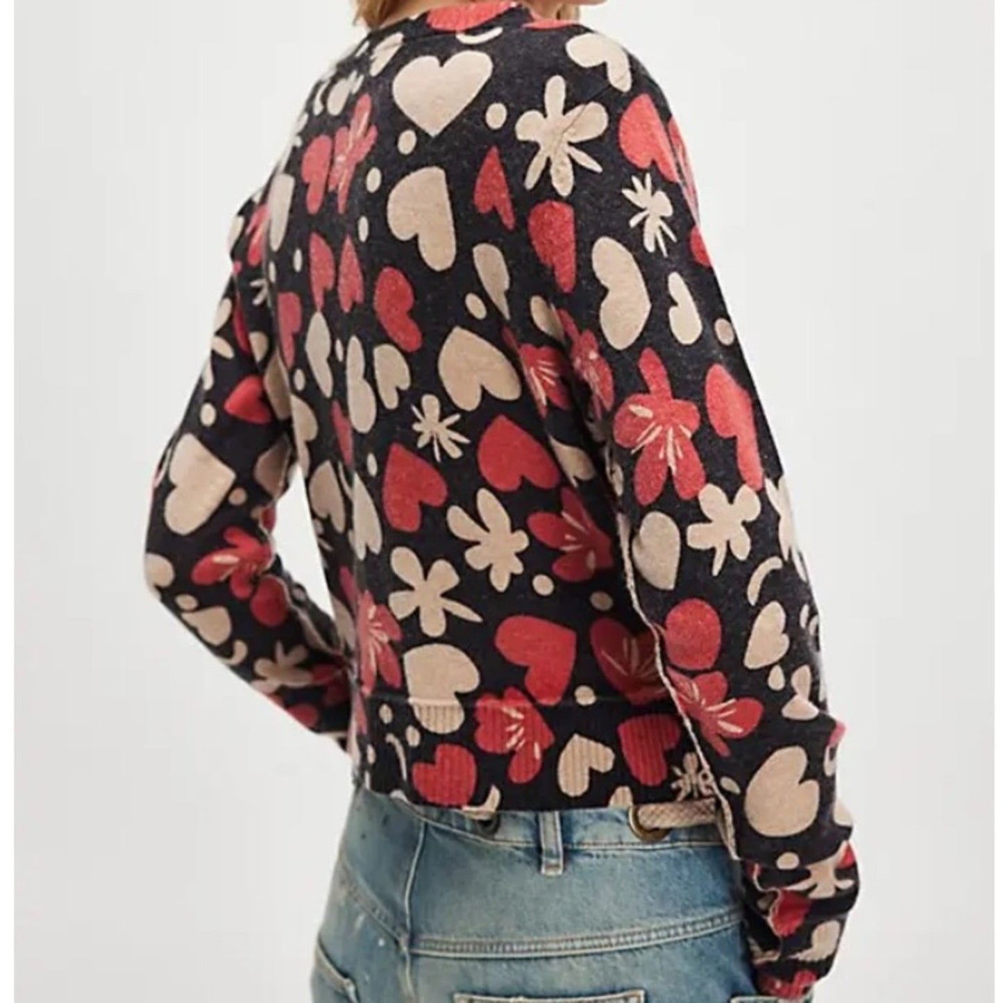 Free People Nocturnal Patterned Cardi in Retro Combo