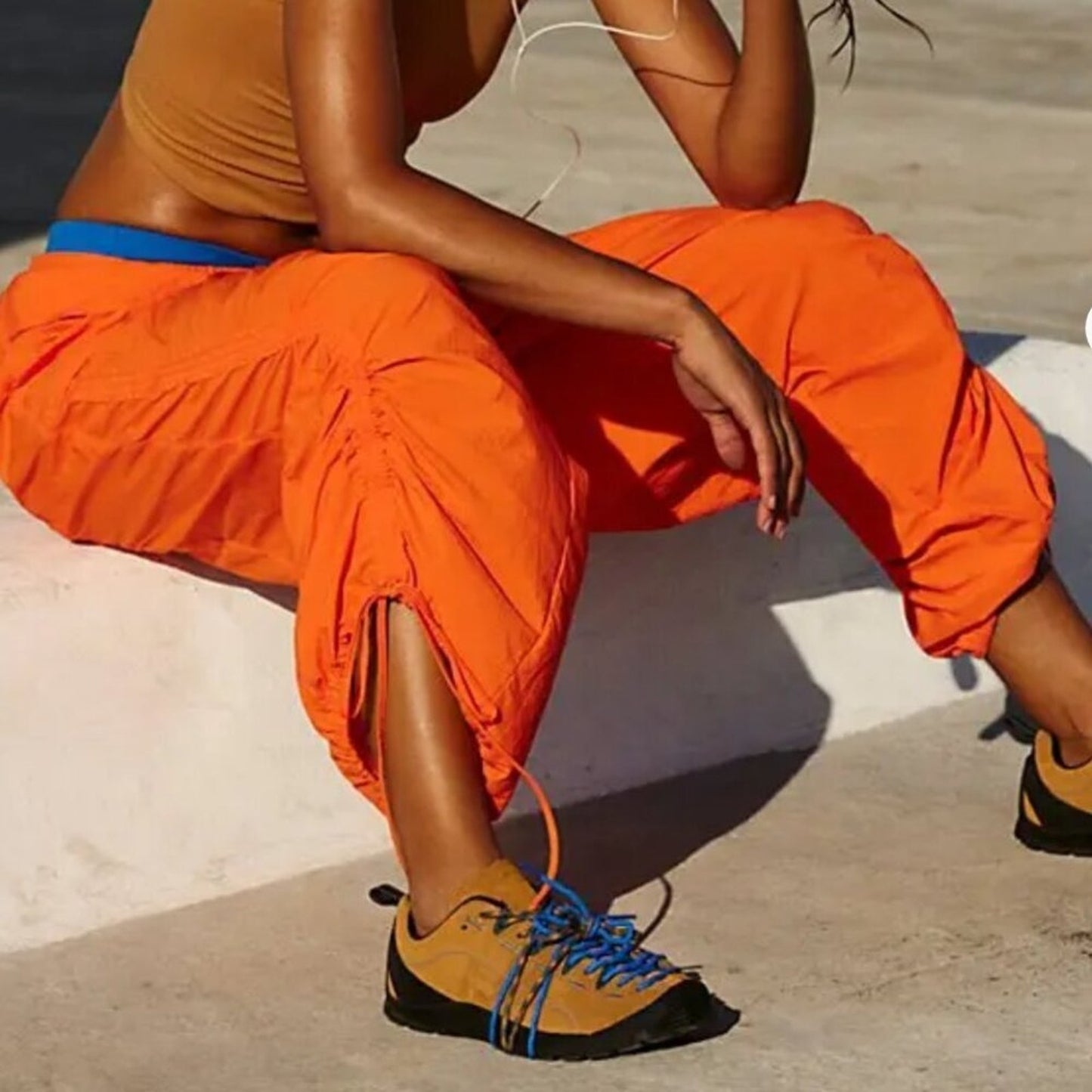 Free People In The Wildflowers Pants in Blood Orange