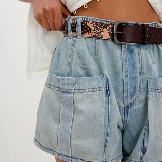 Free People Bandana Belt in Sunstone