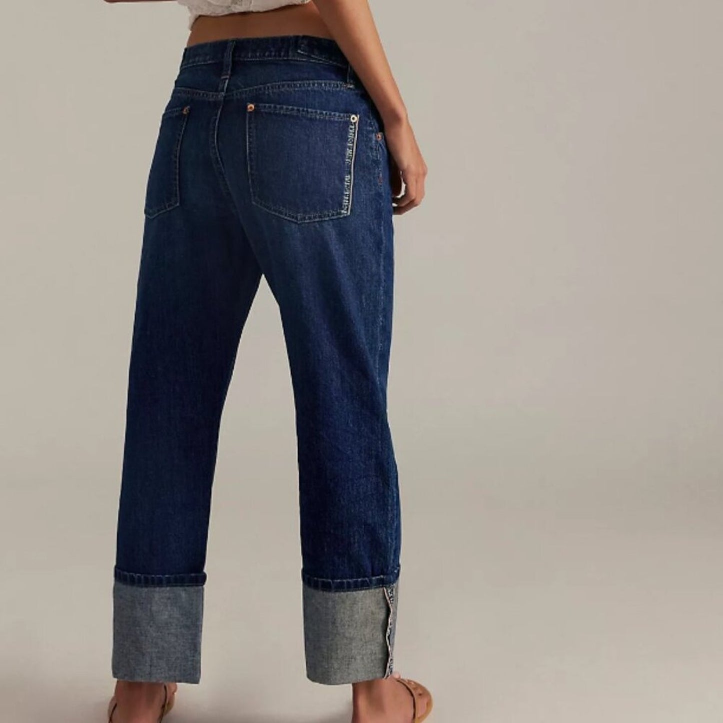 Free People Slim Shade Selvedge Jeans in Deep Indigo