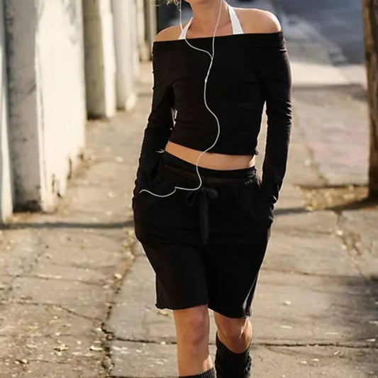 Free People Hot Shot Easy Set in Black