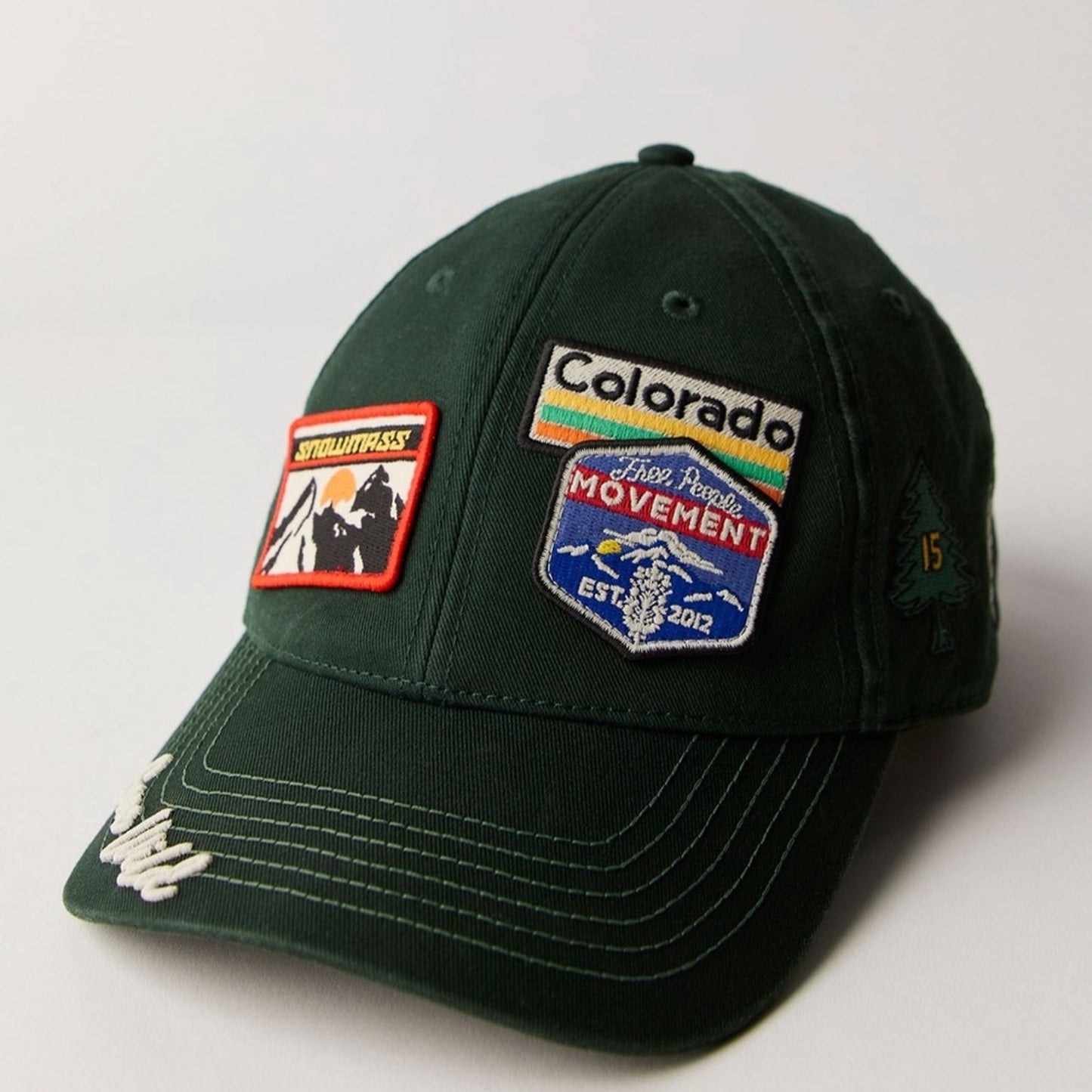 Free People Mountain Made Baseball Hat in Green