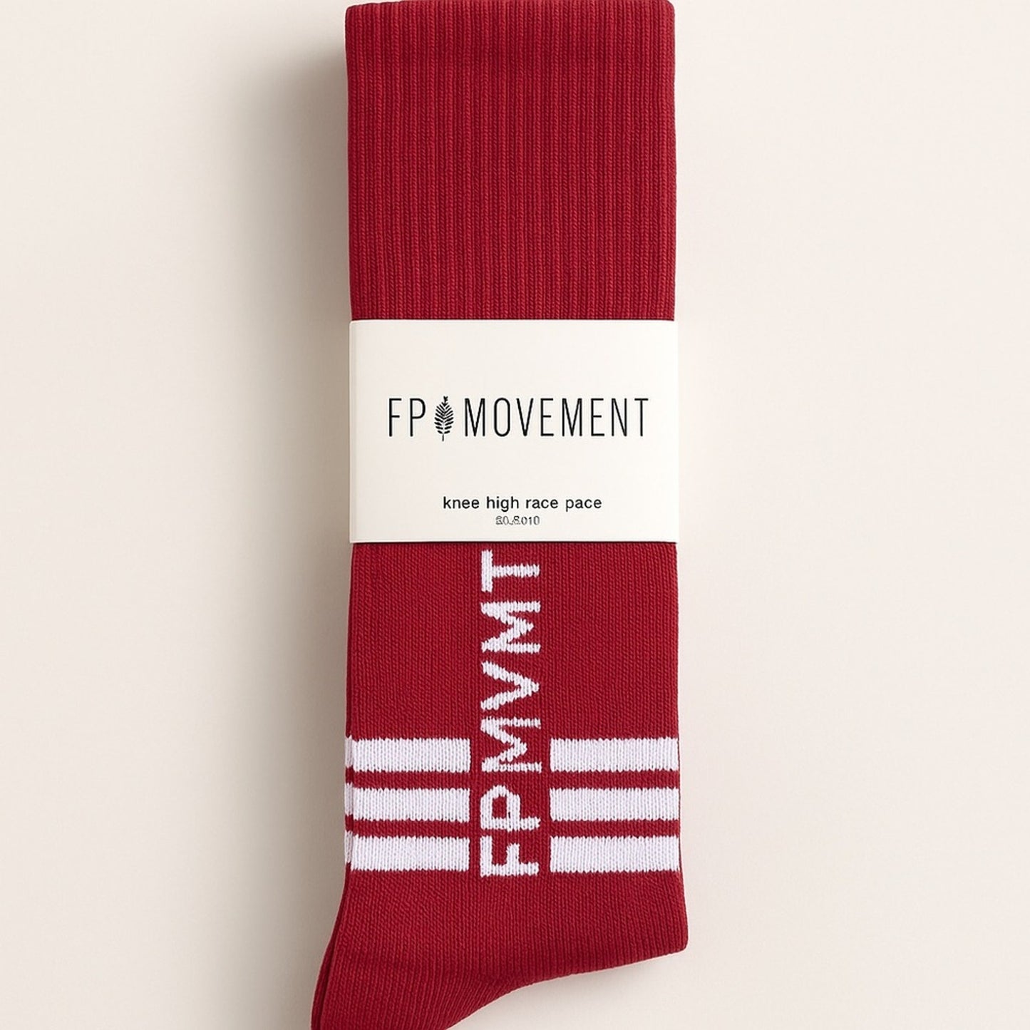 Free People Race Pace Stripe Scrunch Socks in Red